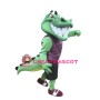 College Crocodile Mascot Costume