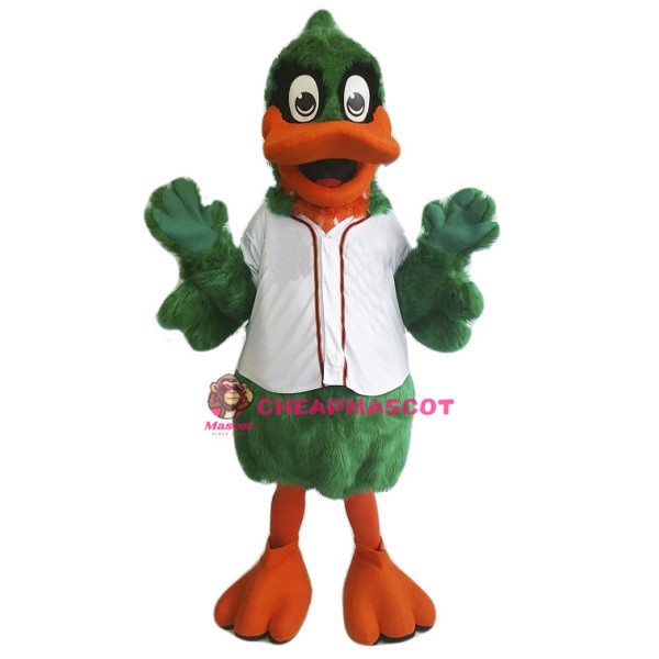Green Duck Mascot Costume