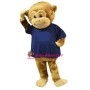 Cute Brown Monkey Mascot Costume