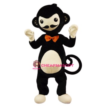 Cute Black Monkey Mascot Costume