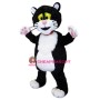 Cute Black & White Cat Mascot Costume