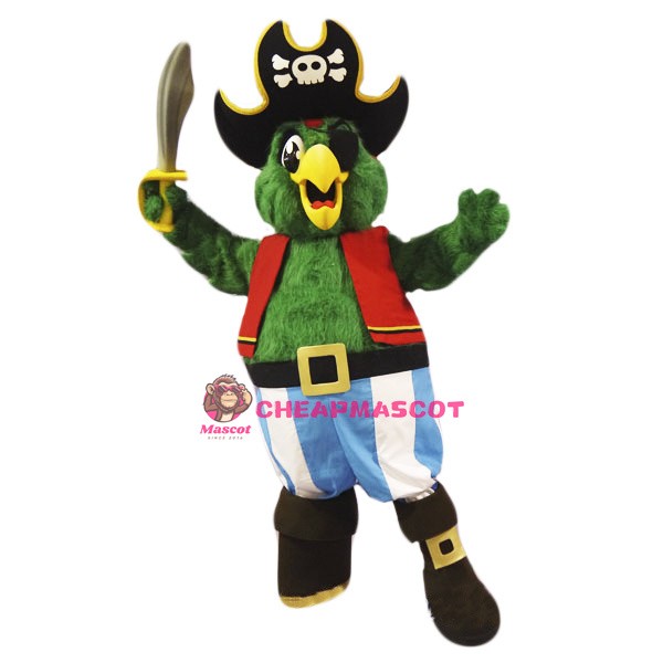 Pirate Parrot Mascot Costume