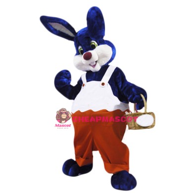 Blue & White Rabbit Mascot Costume