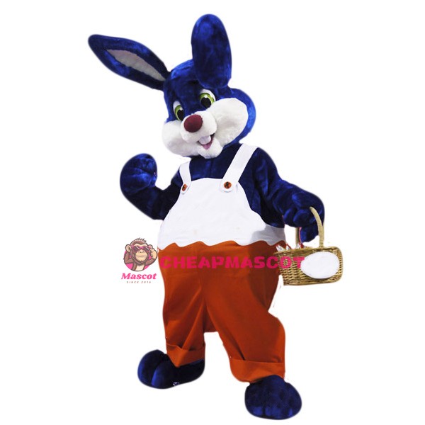 Blue & White Rabbit Mascot Costume