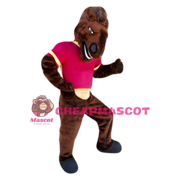 Chocolate Horse Mascot Costume