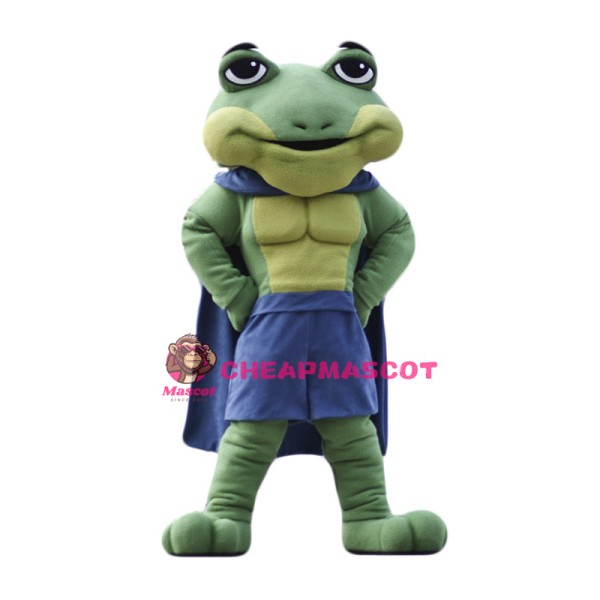 Superhero Frog Mascot Costume