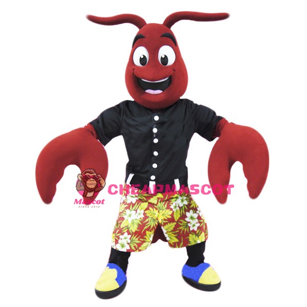 Happy Crawfish Mascot Costume