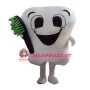 Teeth and toothbrush Mascot Costume
