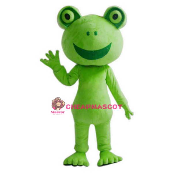 Green Frog Mascot Costume