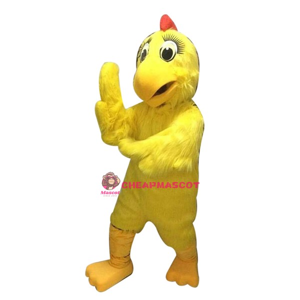 Yellow Chicken Hen Mascot Costume