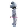 Grey Bulldog Mascot Costume