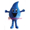 Blue Water Droplet Mascot Costume