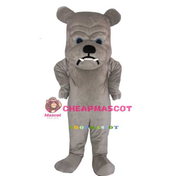 Grey Bulldog Lightweight Mascot Costume