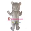 Grey Bulldog Lightweight Mascot Costume