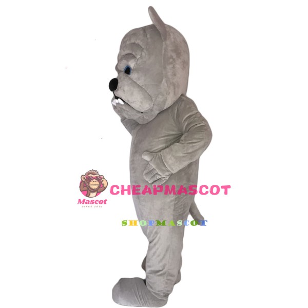 Grey Bulldog Lightweight Mascot Costume