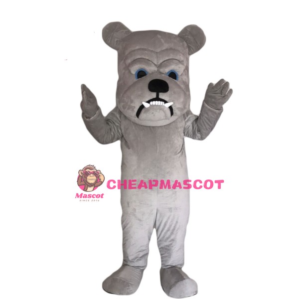Grey Bulldog Lightweight Mascot Costume