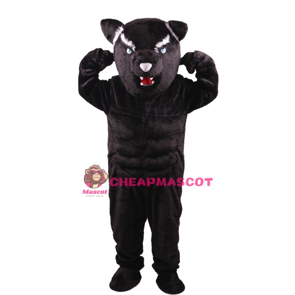 Black Panther Power Cat Mascot Costume