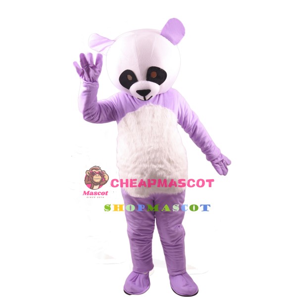 Chinese Purpe Giant Panda Mascot Costume