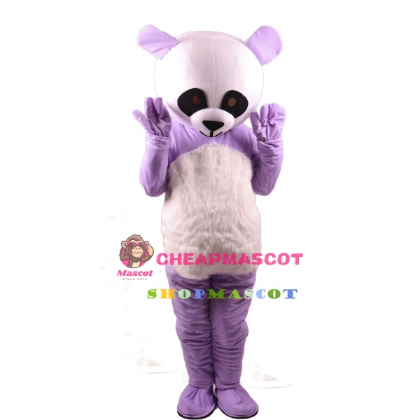 Chinese Purpe Giant Panda Mascot Costume