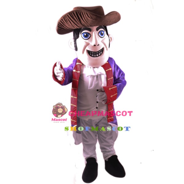 Patriot Mascot Costume Gray Hat