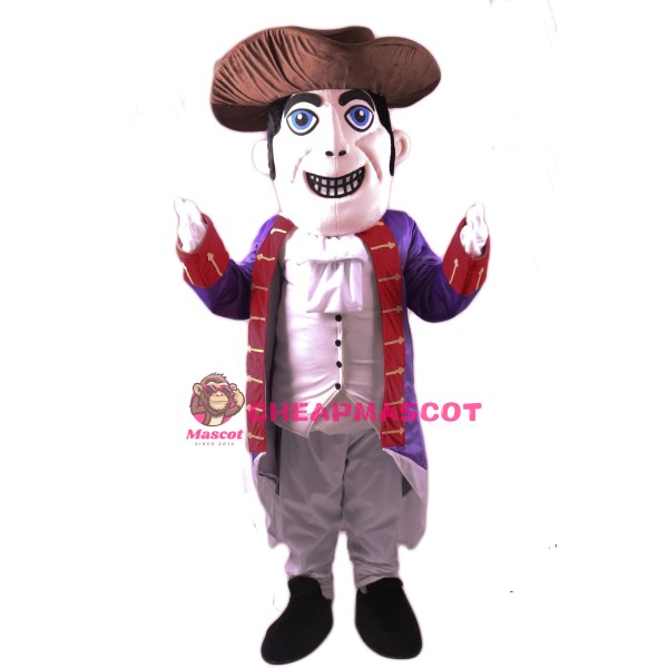 Patriot Mascot Costume Gray Hat