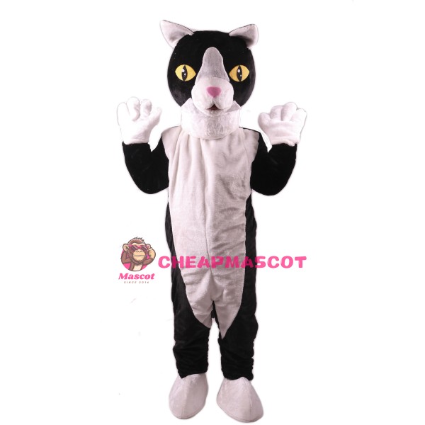 Black and White Cat Lightweight Mascot Costume