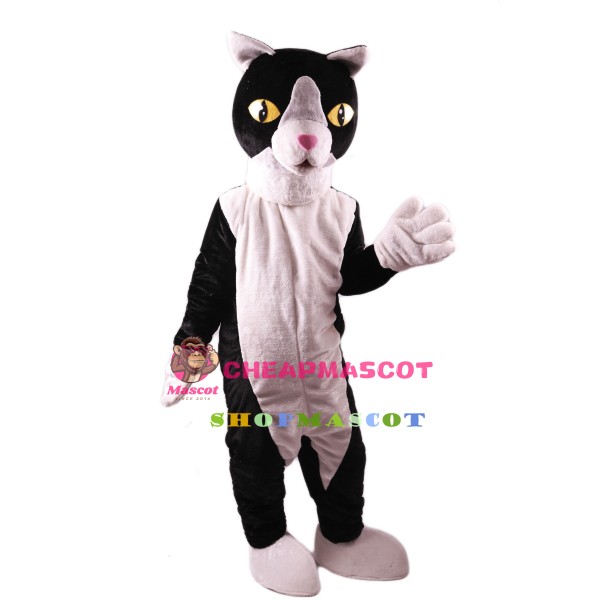 Black and White Cat Lightweight Mascot Costume