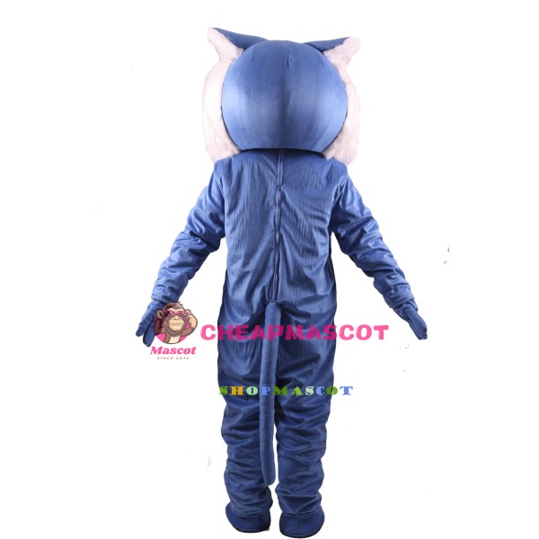 Blue Wildcat Power Cat Mascot Costume