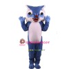 Blue Wildcat Power Cat Mascot Costume