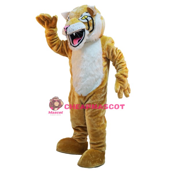 High Quality Cute Fierce Wildcat Mascot Costume