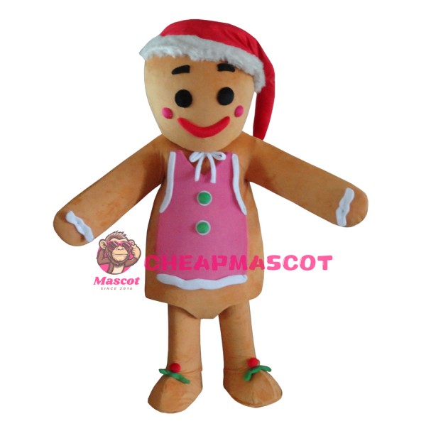 Gingerbread Men Mascot Costume