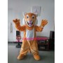 Grey Tan Wildcat Bobcat Mascot Costume