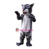 Grey Wildcat Bobcat Mascot Costume