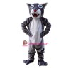 Grey Wildcat Bobcat Mascot Costume