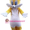 Yellow Cat Mascot Costume