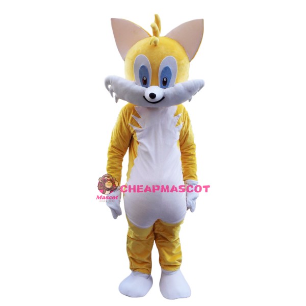 Yellow Cat Mascot Costume