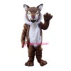 Brown Wildcat Bobcat Mascot Costume