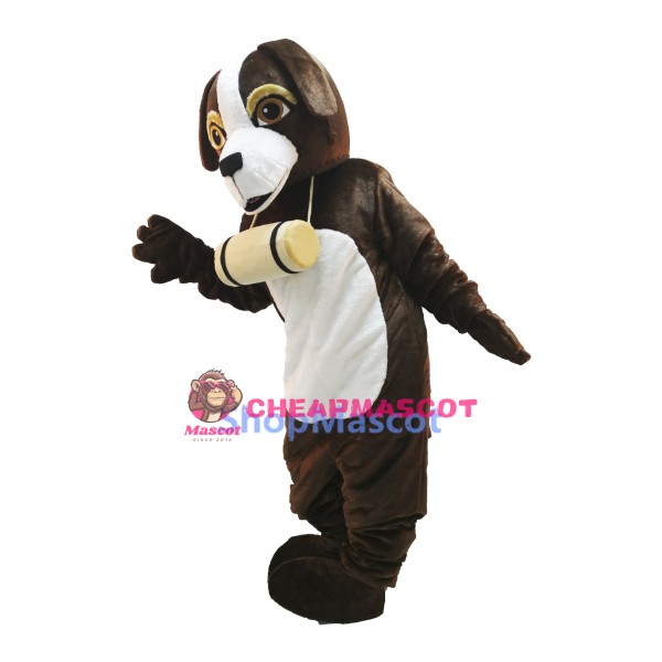 Cute St. Bernard Dog Mascot Costume