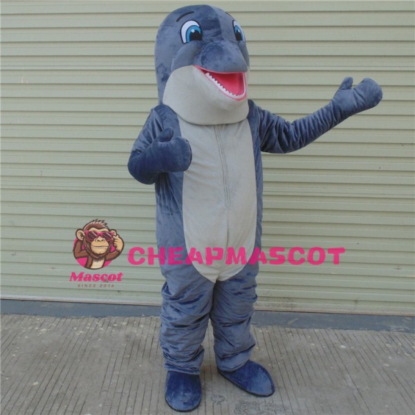 Happy Dolphin Mascot Costume