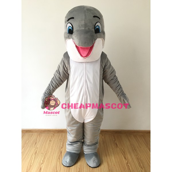 Happy Dolphin Mascot Costume