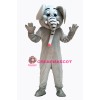 Gray Cute Elephant Mascot Costume on Clearance