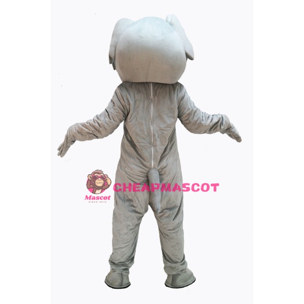 Gray Cute Elephant Mascot Costume on Clearance