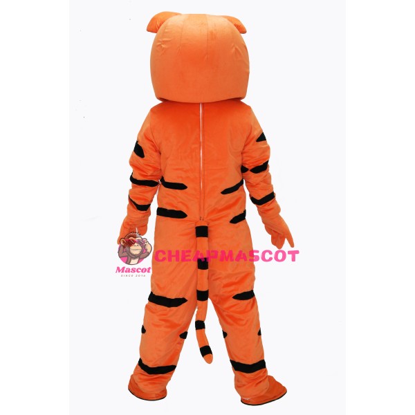 Cute Orange Tiger Mascot Costume on Clearance