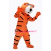 Cute Orange Tiger Mascot Costume on Clearance