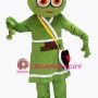 Cute Female Green Frog Mascot Costume on Clearance