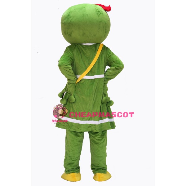 Cute Female Green Frog Mascot Costume on Clearance