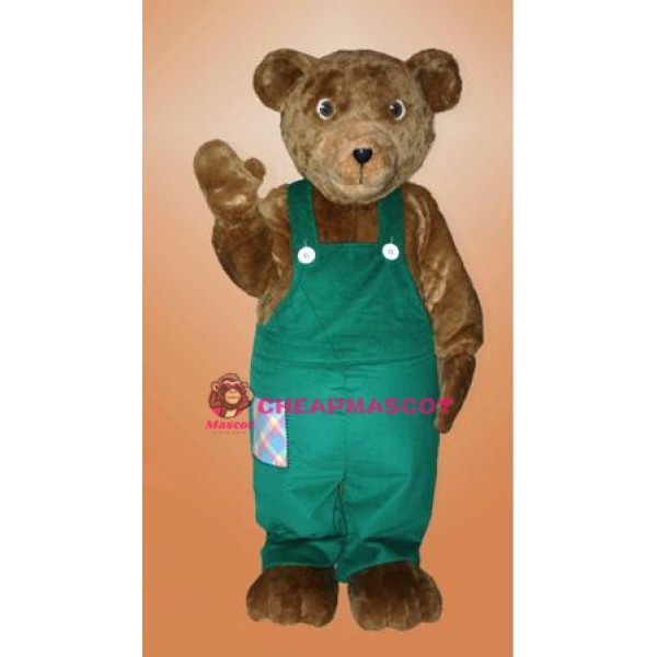 Cute Corduroy Bear Mascot Costume