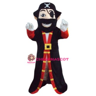 Beard Pirate Captain Mascot Costume