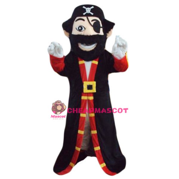 Beard Pirate Captain Mascot Costume