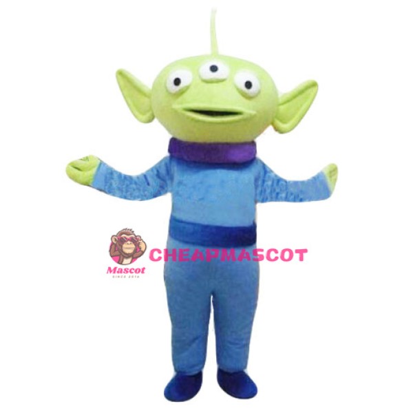 Extraterrestrial Alien Three Eyes Demon Mascot Costume